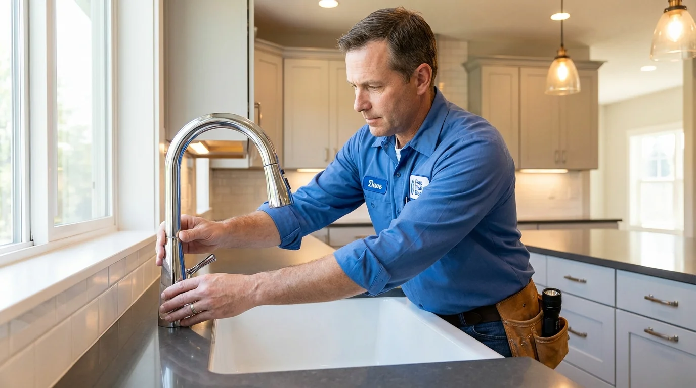 Kitchen faucet installation by Johns Plumbing LLC in Mount Kisco