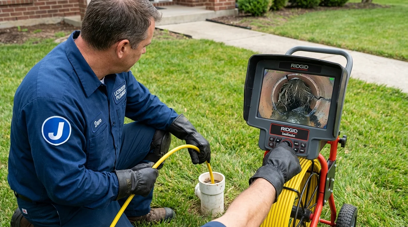 Sewer camera inspection being performed by Johns Plumbing LLC in Mount Kisco